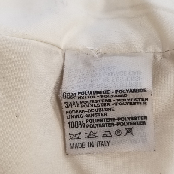 $2395 MADE IN ITALY Real Fox Fur Trimmed Ivory Coat - Picture 10 of 12